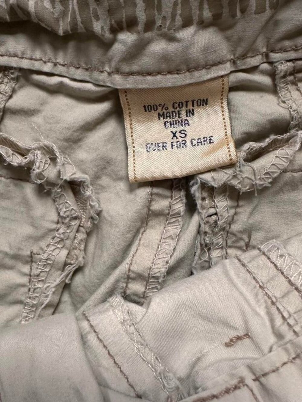 Vintage Misdemeanor Low Rise Cargo Pants Gold Trim XS - Picture 3 of 8